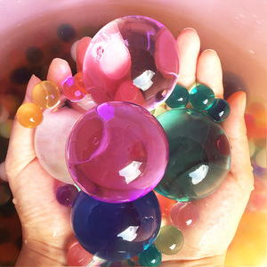 特大水晶宝宝霸王珠生物球超大水晶豆无毒遇水膨胀变大水球23人付款