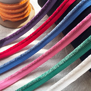 29色1厘米彩色毛绒子母带出芽条辅料服装嵌边条滚边绳镶边条现货