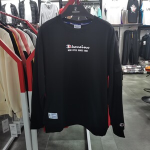 双保龄运动长袖t恤913170424男圆领卫衣针织休闲套头t跑步2021秋