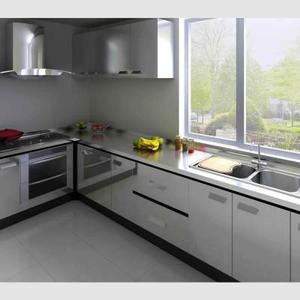 灶不锈钢台面厨房橱柜北京定做更换灶台板 304拉丝花纹