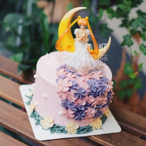 凡町-美少女战士月亮女神 生日蛋糕 送礼创意-宝宝百日宴礼物