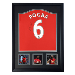 17-18曼联队 保罗 博格巴 亲笔签名足球服球衣 含sa证书  裱框收藏