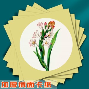宣纸卡纸加厚镜片纸画纸工笔画国画专用作品纸圆形扇面书法专用纸