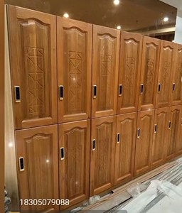 实木浴池更衣柜浴室洗浴中心健身房汗蒸桑拿足疗养生馆温泉储物柜