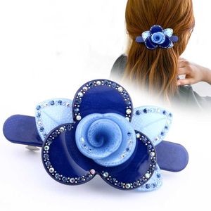 发夹子头饰韩国卡子气质百搭头花顶夹弹簧夹淑女发饰盘发马尾横夹