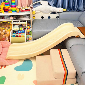 儿童室内加厚滑滑梯宝宝床上滑梯沙发床边沿简易滑梯滑道板玩具