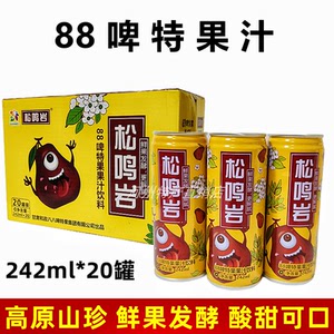 勋滋别院旗舰店天猫松鸣岩88啤特果发酵果汁饮料400ml瓶装甘肃0人
