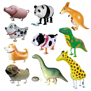 卡通铝膜宠物铝箔气球走路动物儿童生日派对装饰布置用品宝宝玩具