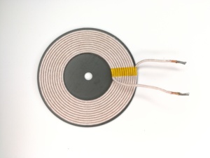 大功率无线供电线圈电感13uh直径70mm带隔磁片多股线利兹线可定制