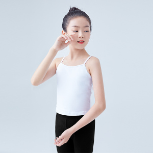 儿童舞蹈背心白色