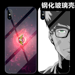 skt战队标faker适用苹果iphonex6/5s8/7plus手机壳玻璃英雄联盟