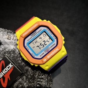 casio卡西欧手表男乐高配色限定彩虹小方块gshock dw-5610dn-9