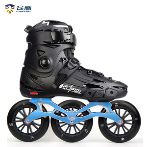 飞鹰轮滑鞋f125大三轮速桩速滑训练休闲刷街溜冰鞋成人旱冰鞋男女