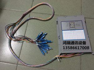 光纤电信级 12芯方头免跳盘 一体化熔接盘 12色方头尾纤2.0线
