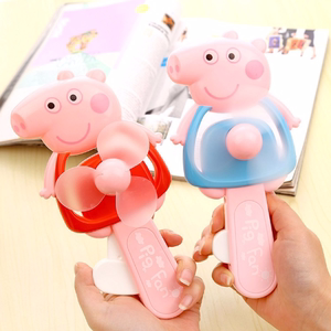 卡通迷你手压风扇可爱儿童玩具随身便携式手动手握小风扇