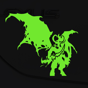 魔兽世界 伊利丹 恶魔猎手 埃辛诺斯战刃 汽车贴纸个性定制车身贴