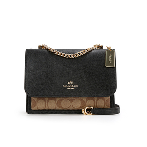 coach/蔻驰奢侈品 女士klare单肩斜挎包印花链条小方包91019