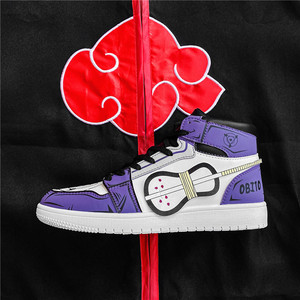 火影忍者联名鞋子高帮情侣鞋男款百搭冬季高邦鞋男士动漫学生板鞋