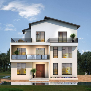 现代风格别墅设计图纸二层农村自建房设计图经济型洋房样图效果图