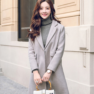 女装2017新款 唯品会特卖清仓冬品牌秋装时尚矮个子xs毛呢外套