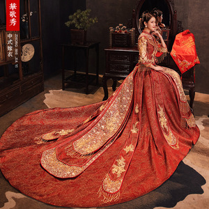 凤冠霞帔结婚古装嫁衣古代婚纱