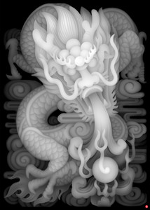 北京精雕jdp灰度图bmp电脑浮雕图46牌   959玉龙-520