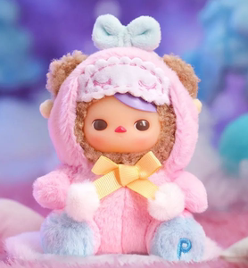 ppmt泡泡马特pucky小熊星球系列糖搪胶脸毛绒盲盒确认哈皮嗜睡熊