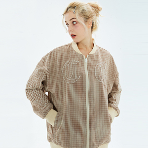 小香风千鸟格外套