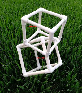 pvc管幼儿园架子塑料管拼接美术区衣架摆台diy表演架自然角水管架