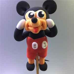 米奇面塑米妮米老鼠公仔手办摆件装饰玩具捏面人包邮男女朋友礼物