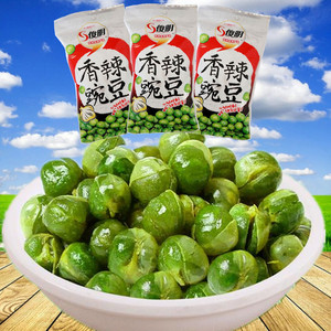 傻明香辣豌豆袋里独立小包装66g休闲办公
