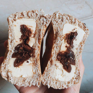 李时珍的欧包黑巧克力奶酪全麦乳酪粗麦麸低糖低油 中国原味220g