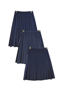 复古古着日本jk制服 日系学院纯色百褶中长裙半身裙