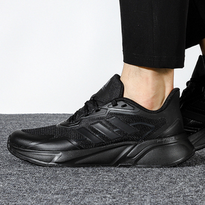 正品阿迪达斯男鞋 X9000L1全黑色缓震舒适运动时尚跑步鞋 H00555