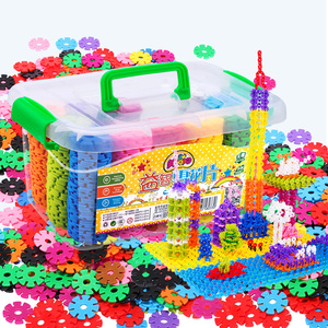 塑料拼插拼装积木大号数字圆片雪花片幼儿园儿童益智桌面玩具