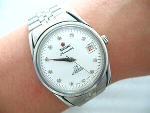 瑞士梅花表307-345 镶钻自动男表手表 2824