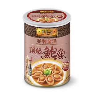 香港代购 李锦记秘制金汤鲍鱼8支装罐头罐装下饭煲汤料理425g