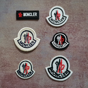 蒙口moncler羽绒服装饰标志布贴徽章品牌logo刺绣胸章臂章补破洞