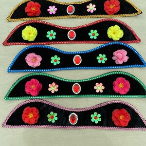 媒婆头饰老太太假发头套老婆头套丑婆老奶奶演出表演假发帽子发箍