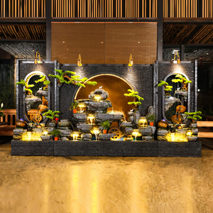 001人付款淘宝室内客厅玄关办公室屏风造景装饰会所生财摆件假山水