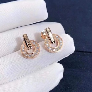 宝格丽圆饼耳钉