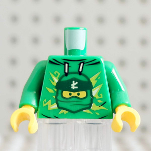 lego 乐高 973pb3970c01 人仔身体 绿色 忍者劳埃德 稀有身体