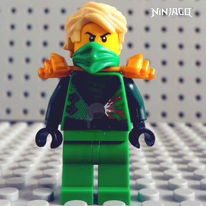 lego 乐高 幻影忍者人仔 第二季 njo87 劳埃德70722带金色武器