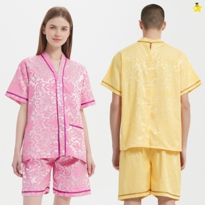 艾灸专用衣服艾灸服前后开衫汗蒸服网红理疗开扣按摩衣服后背开口