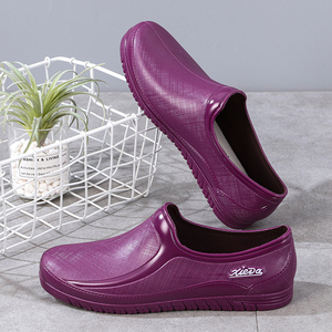 低帮女士雨鞋防水防滑工作短筒胶鞋厨房洗车妈妈浅口套鞋元宝雨靴