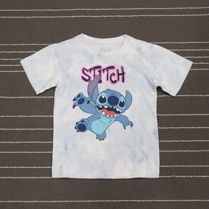 外单星际宝贝史迪奇Stitch史迪仔儿童男孩女孩青少年扎染短袖T恤