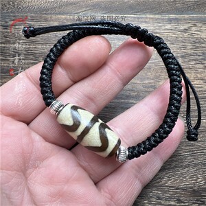 西藏虎牙老天珠手串虎牙手链手串天然藏饰至纯老料念珠男女款首饰