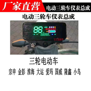 电动车三轮车仪表盘江苏宗申电动车码表指示表电量表48v60v通用