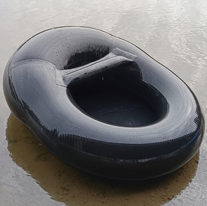 便携折叠丁基胶内胎下网船自制轮胎船耐磨加厚橡胶充气打鱼皮艇船
