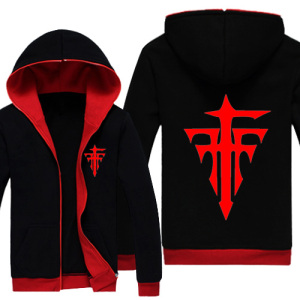 fff卫衣潮牌运动休闲装情侣外套春秋款男女帽衫宽松连帽拉链开衫